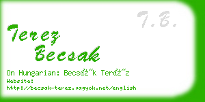 terez becsak business card